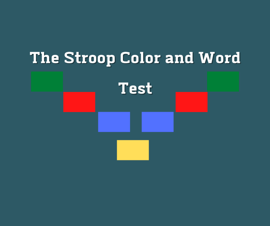 The Stroop Color And Word Test Rcrc 8878